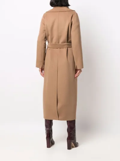 tan midi coat