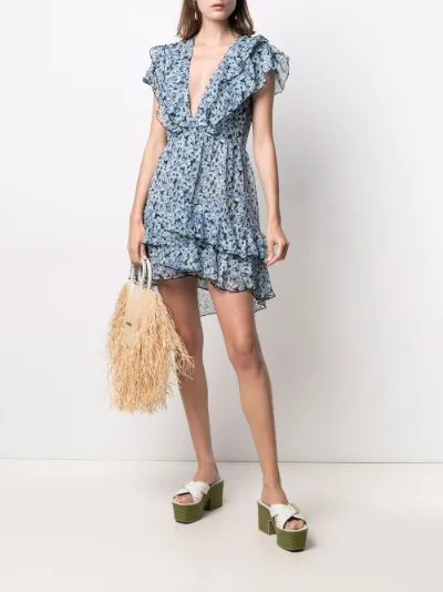 sabina tiered mini dress