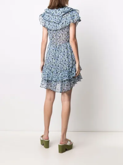 sabina tiered mini dress