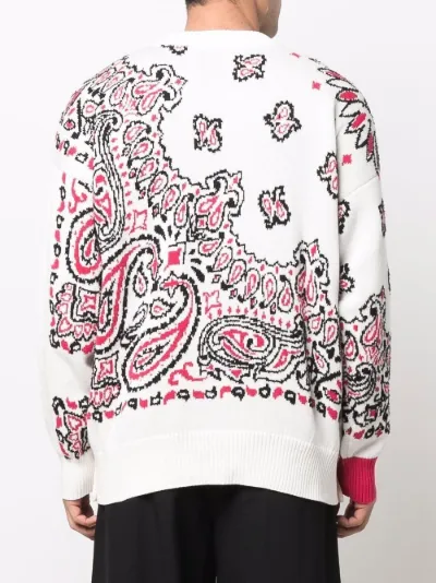 bandana print jumper