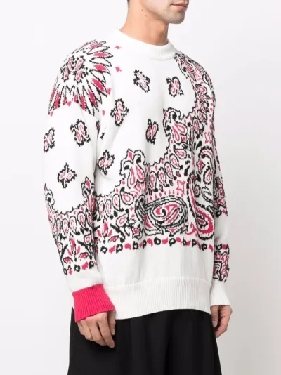 bandana print jumper