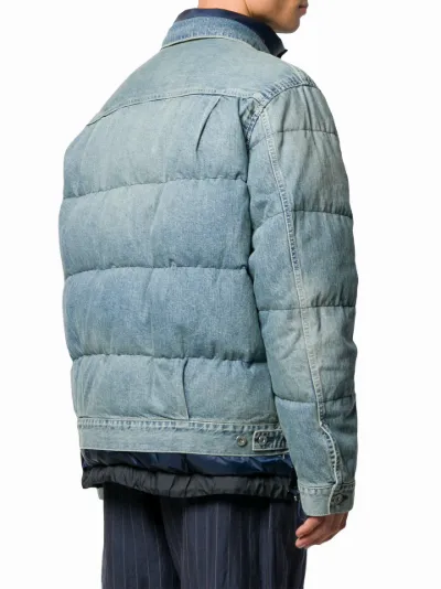 denim padded jacket