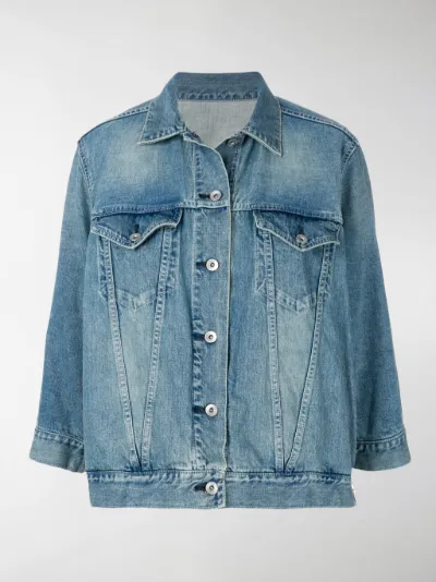 Sacai - Giacca oversize in denim