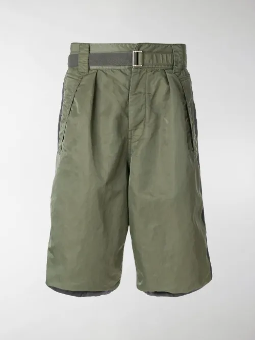 Sacai - MA-1 belted shorts