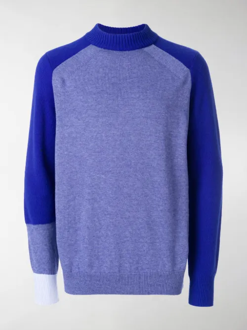 Sacai - Maglione con pannelli raglan