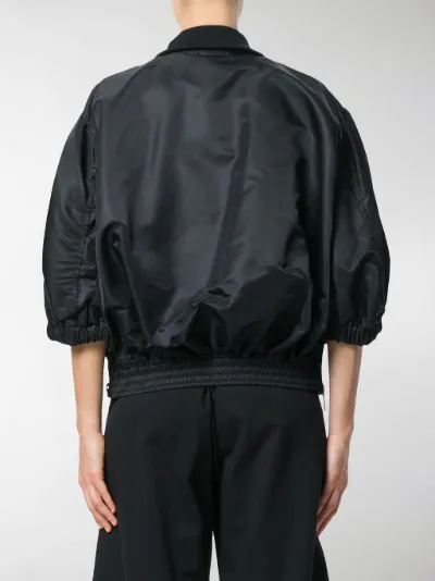 black oversized bomber jacket womens