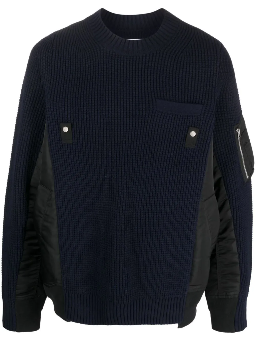 sacai panelled-design crew-neck jumper | Eraldo.com FR sacai panelled-design crew-neck jumper | Eraldo.com FR