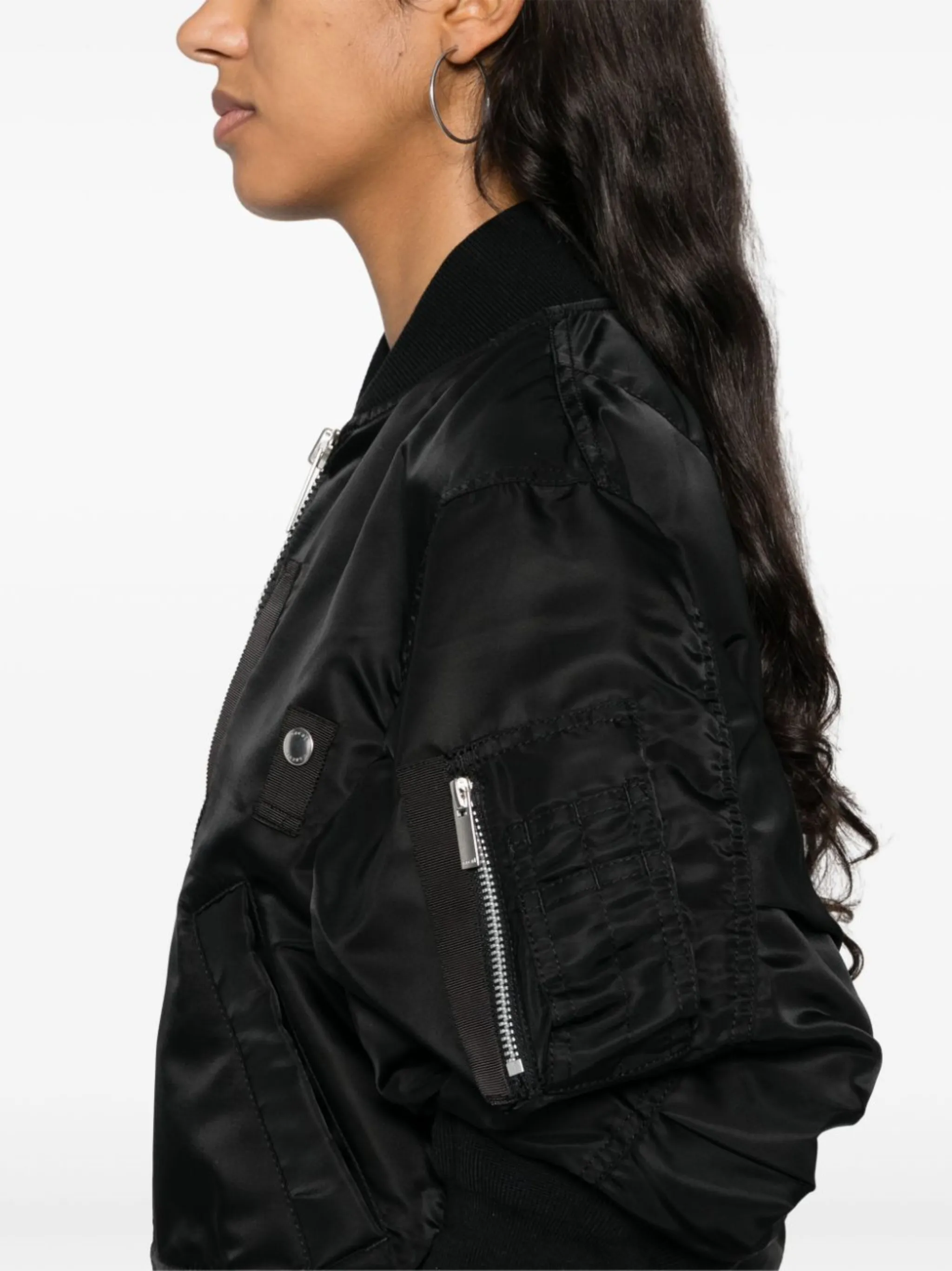 sacai short-sleeve bomber jacket | Eraldo.com FR