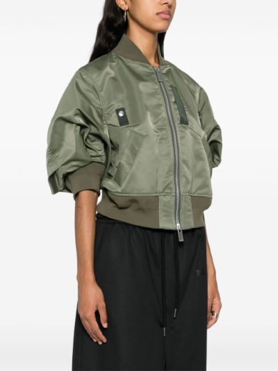 sacai short-sleeve bomber jacket | Eraldo.com JP