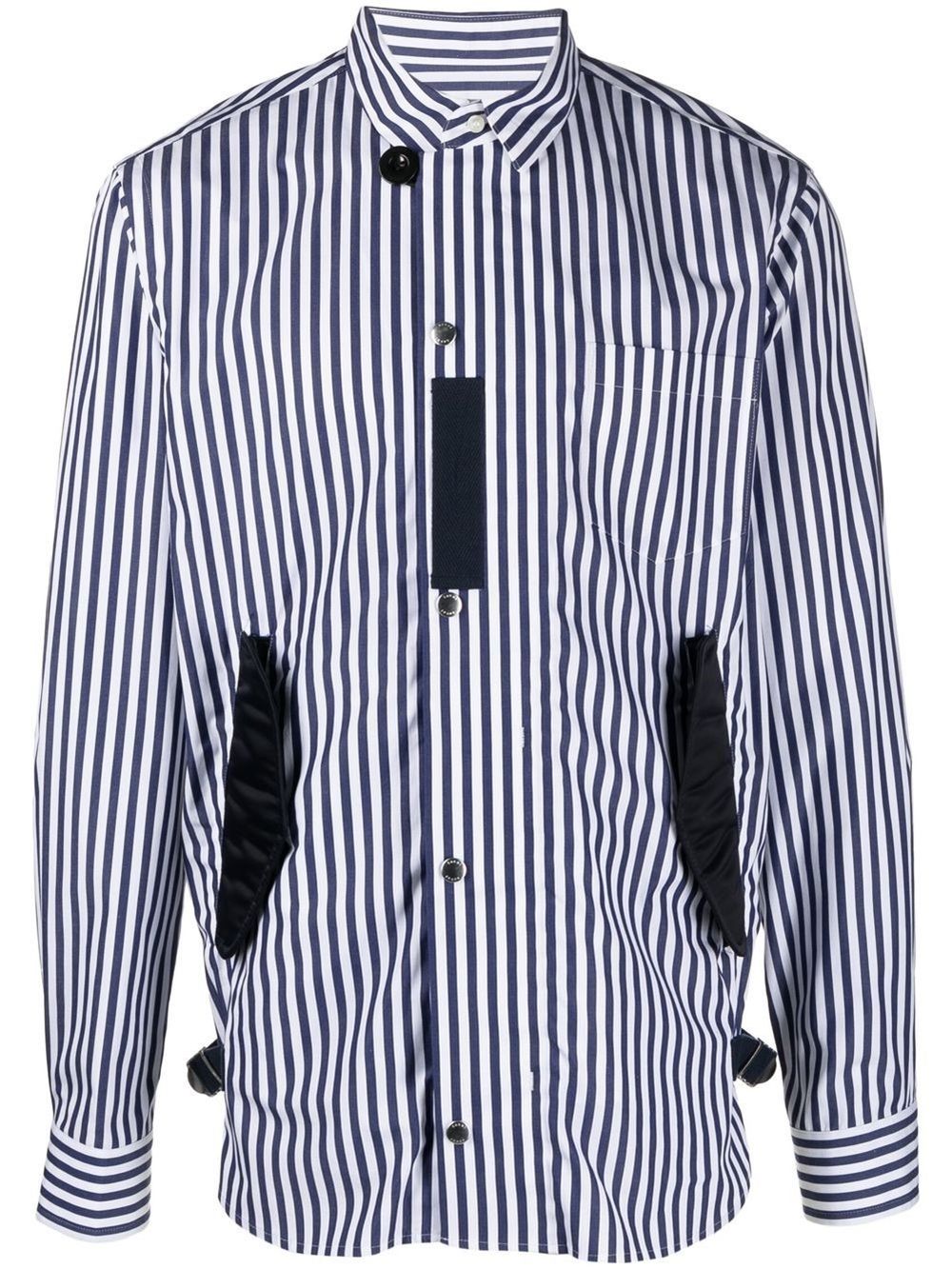 sacai stripe long-sleeve shirt | Eraldo.com FR