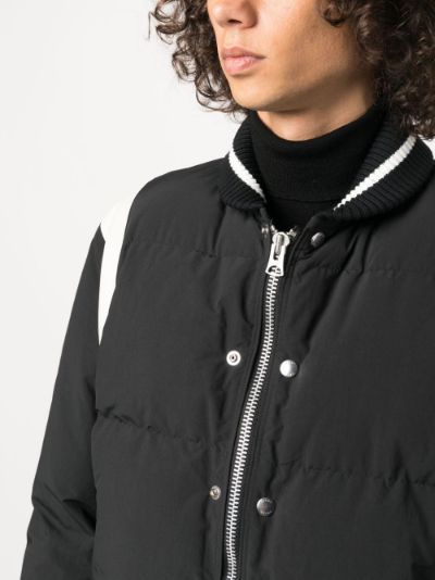 striped-edge padded bomber jacket | sacai | Eraldo.com TD