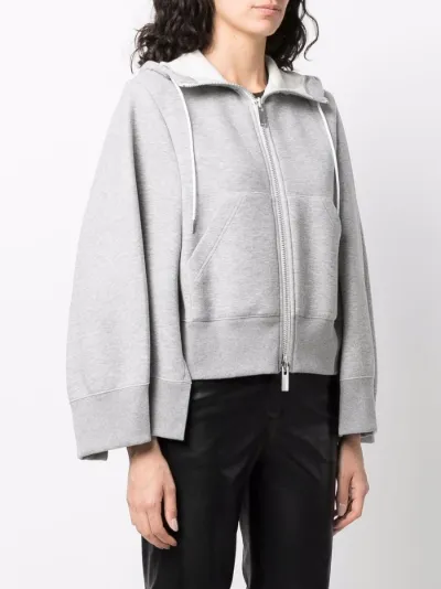 sacai wide sleeve zip up hoodie Eraldo KI