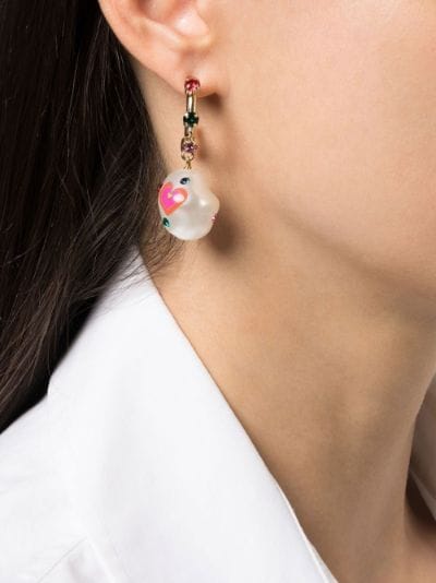 Jelly Heart hoop earrings | SafSafu | Eraldo.com