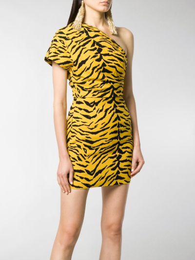 yellow tiger print dress