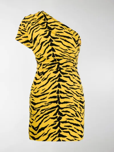 animal print dress yellow
