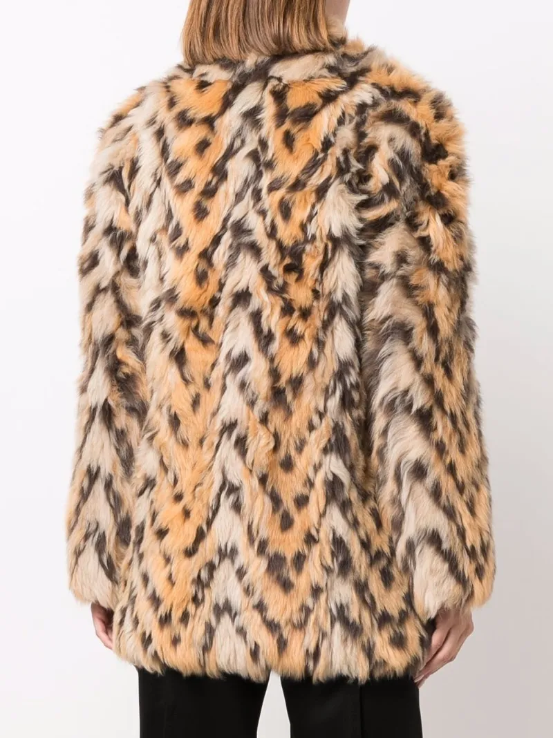 saint laurent leopard coat