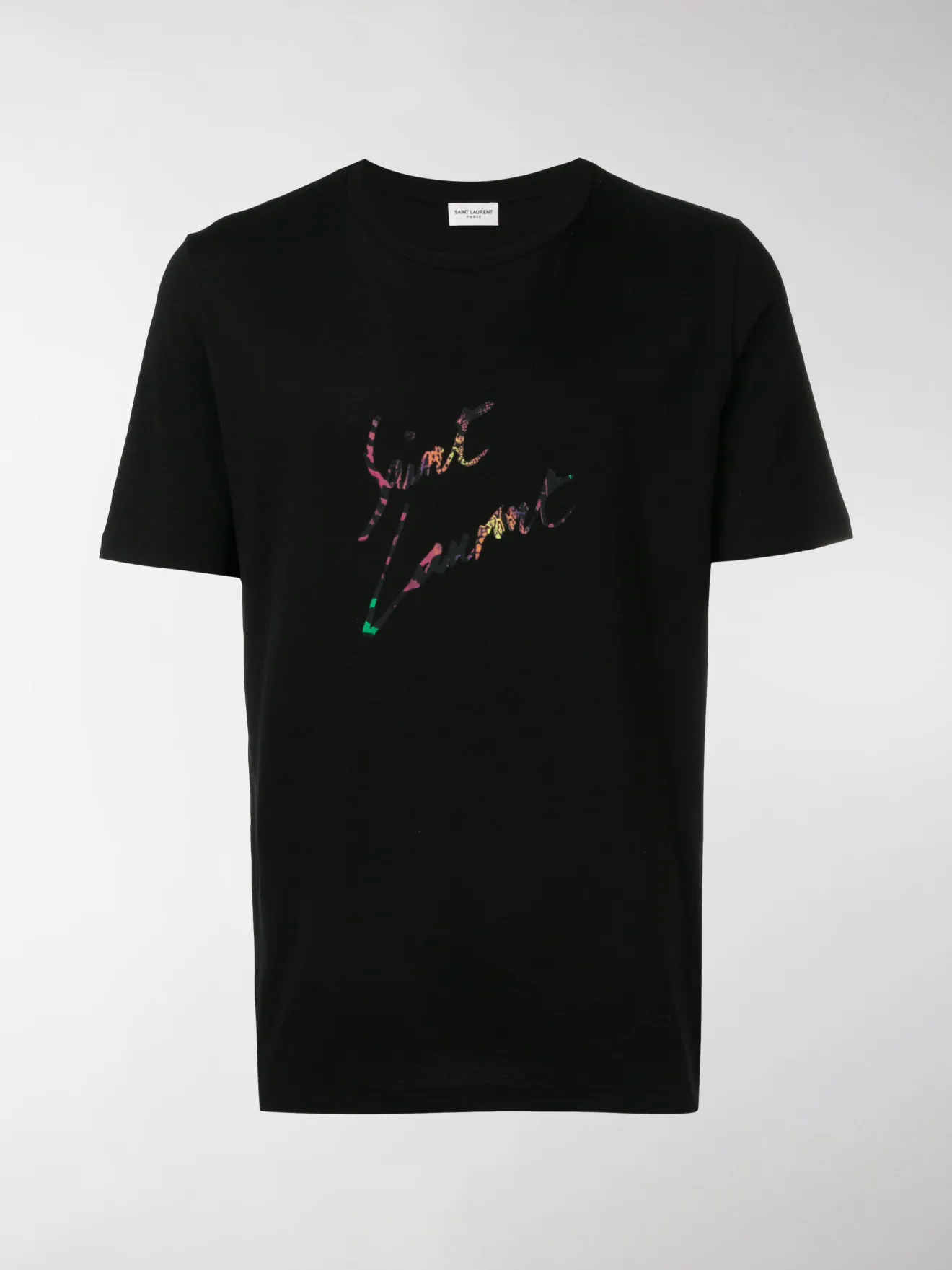 Saint Laurent animal-print logo T-shirt 