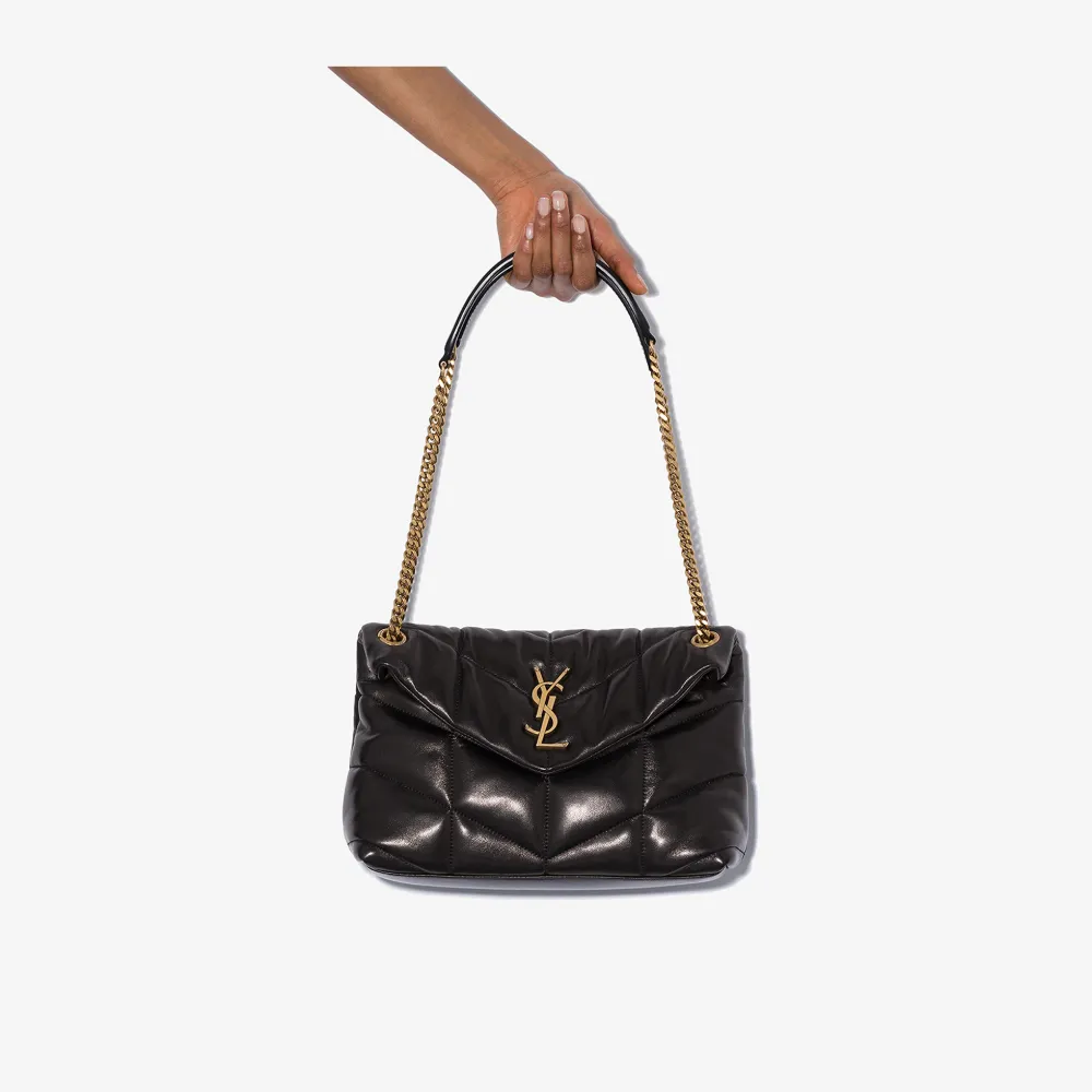 black loulou small shoulder bag