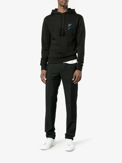 Saint laurent best sale signature hoodie