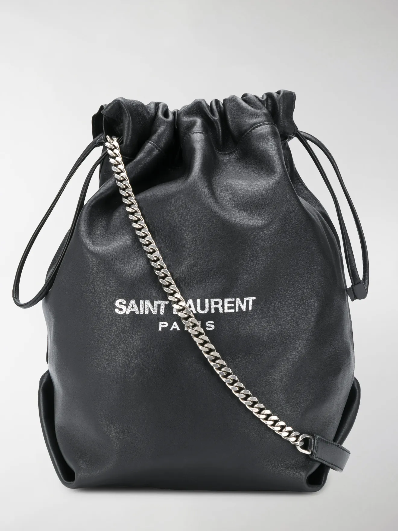 Saint Laurent Borsa a secchiello Teddy nero | MODES