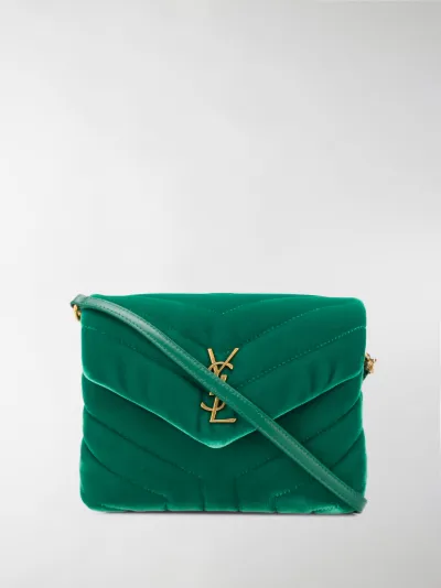 Saint Laurent Borsa a tracolla LouLou Toy verde | MODES