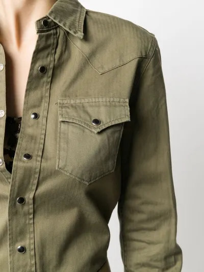 saint laurent long sleeve shirt
