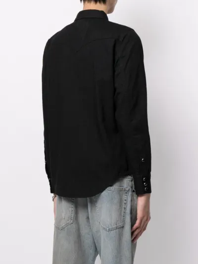 Camicia denim Western con colletto a punta | Saint Laurent | Eraldo.com