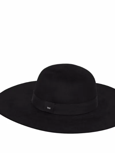 Saint Laurent Cappello asimmetrico nero | MODES