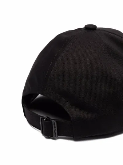Saint Laurent Cappello da baseball con applicazione nero | MODES