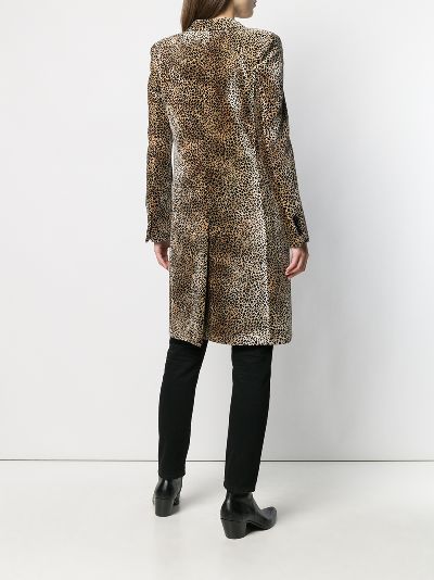 Saint laurent best sale leopard coat