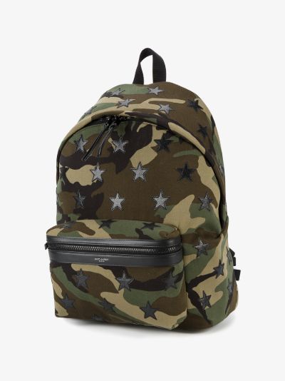 saint laurent camo backpack