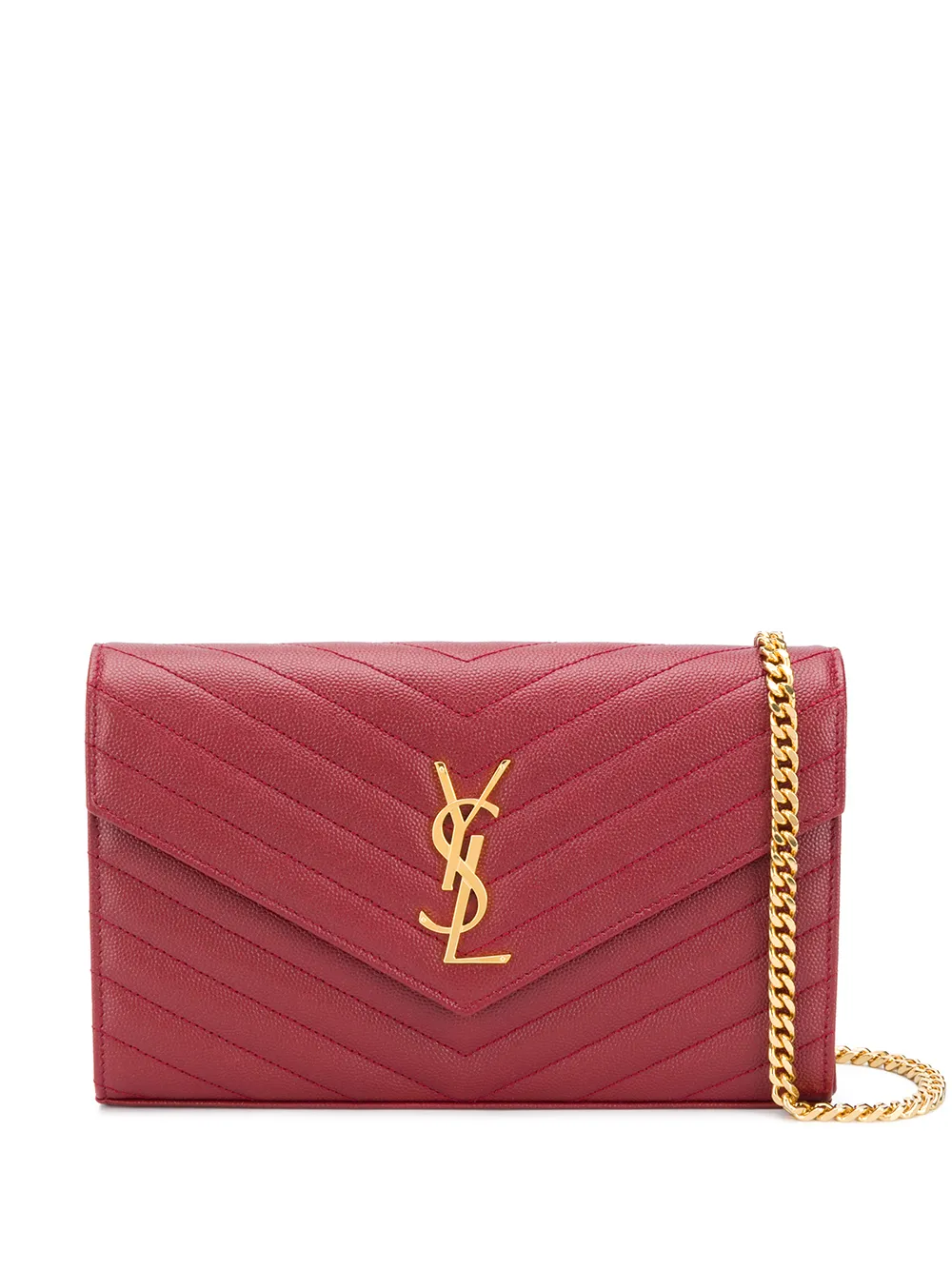 Clutch a busta con monogramma | Saint Laurent | Eraldo.com