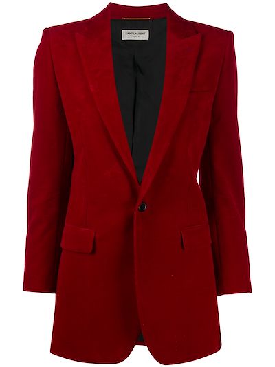 saint laurent red blazer