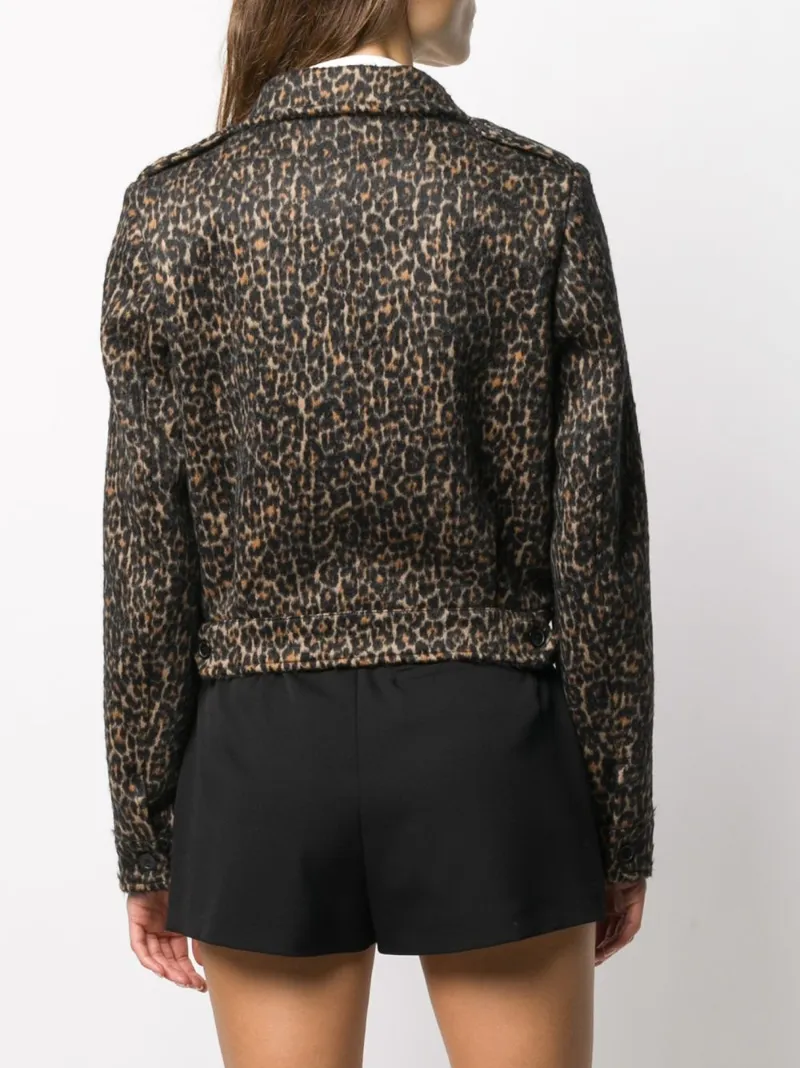 cropped cheetah jacket