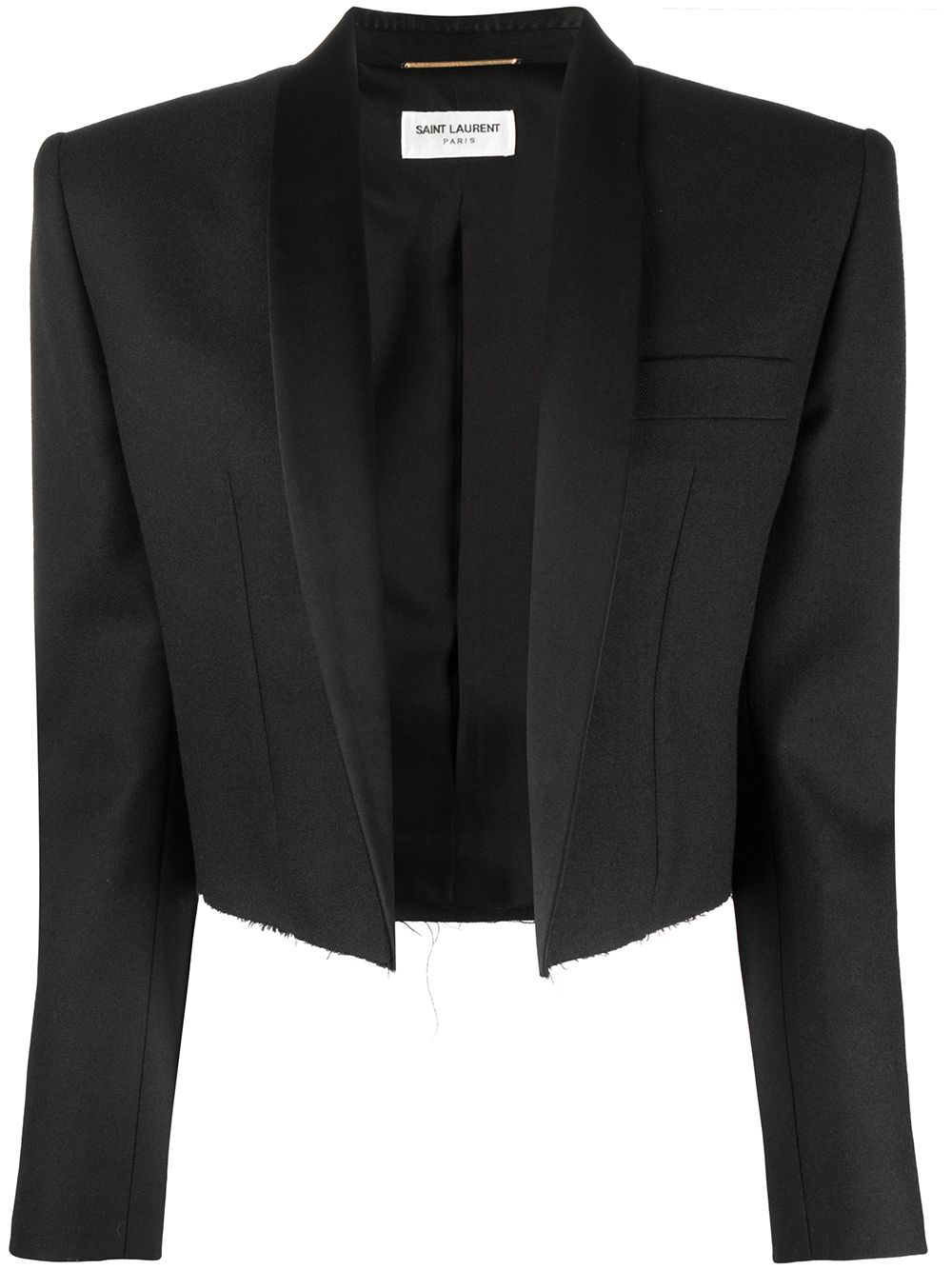 ysl cropped blazer