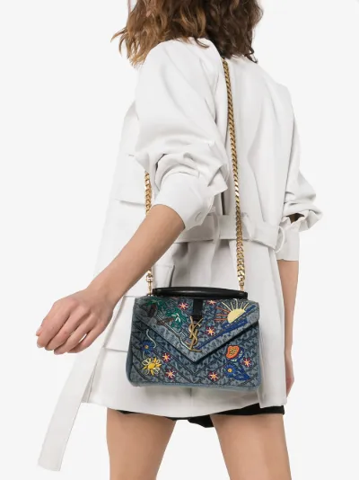 saint laurent denim bag