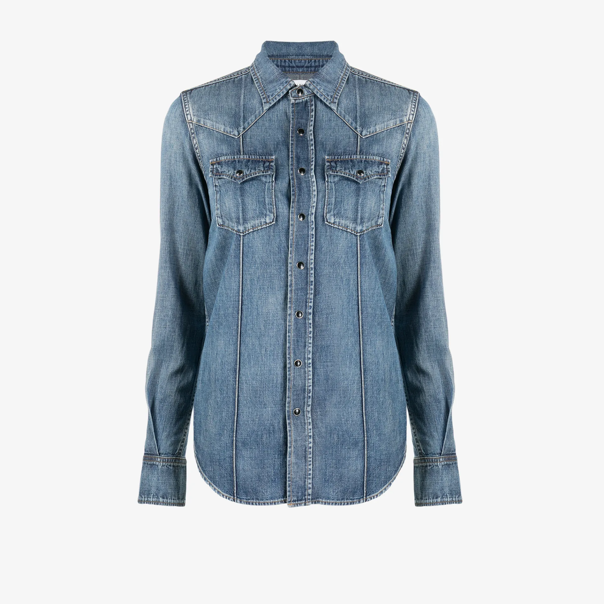 saint laurent denim shirt