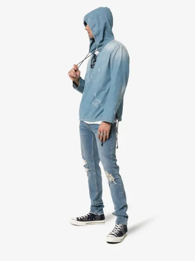 saint laurent denim hoodie