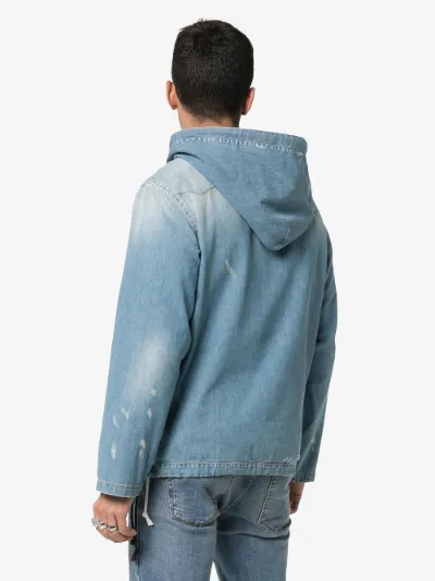 saint laurent denim hoodie