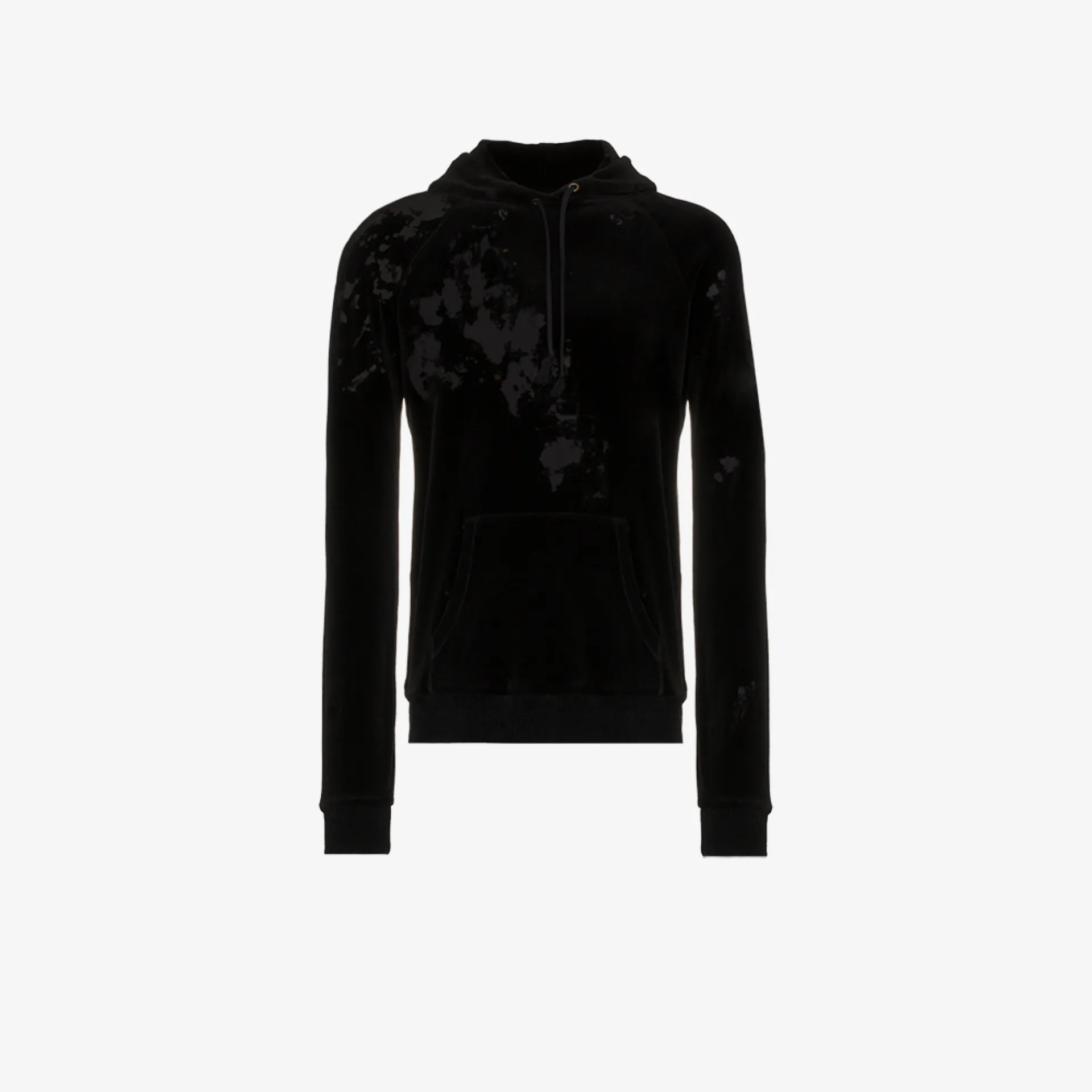 saint laurent velvet hoodie