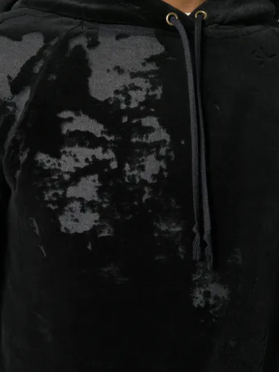 saint laurent velvet hoodie