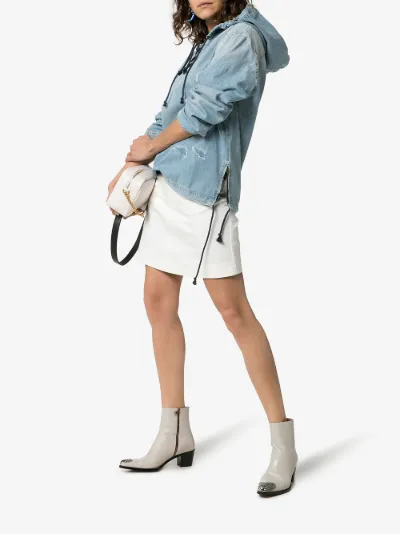 saint laurent denim hoodie