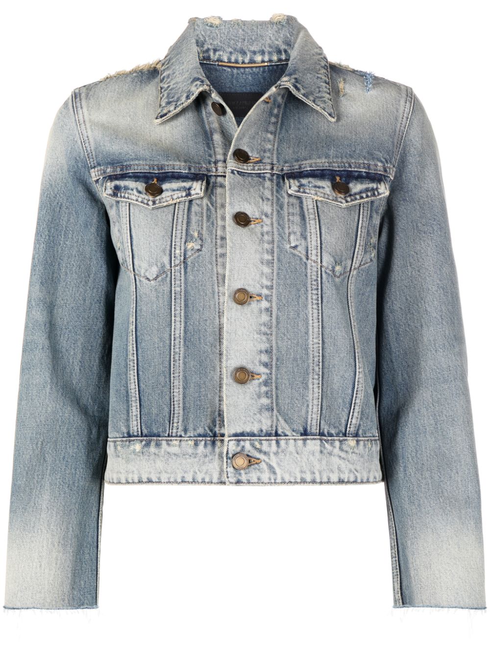 saint laurent denim jacket women's