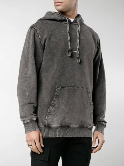 Saint Laurent Distressed Laurent Hoodie Saint Hoodie Logo Distressed Logo Saint 6pTSq6wr