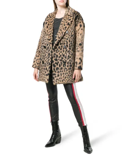 saint laurent leopard coat