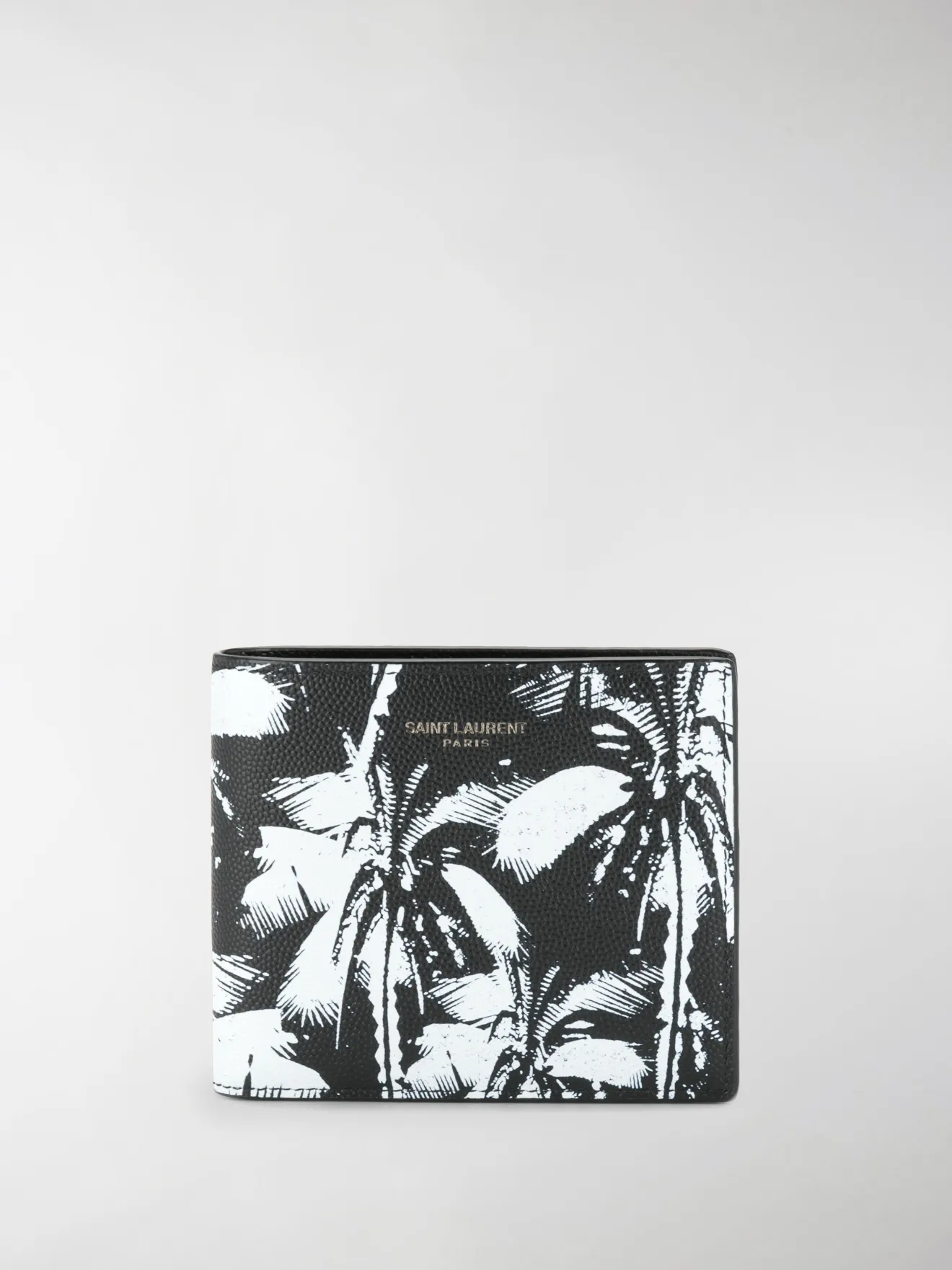 saint laurent palm tree card holder