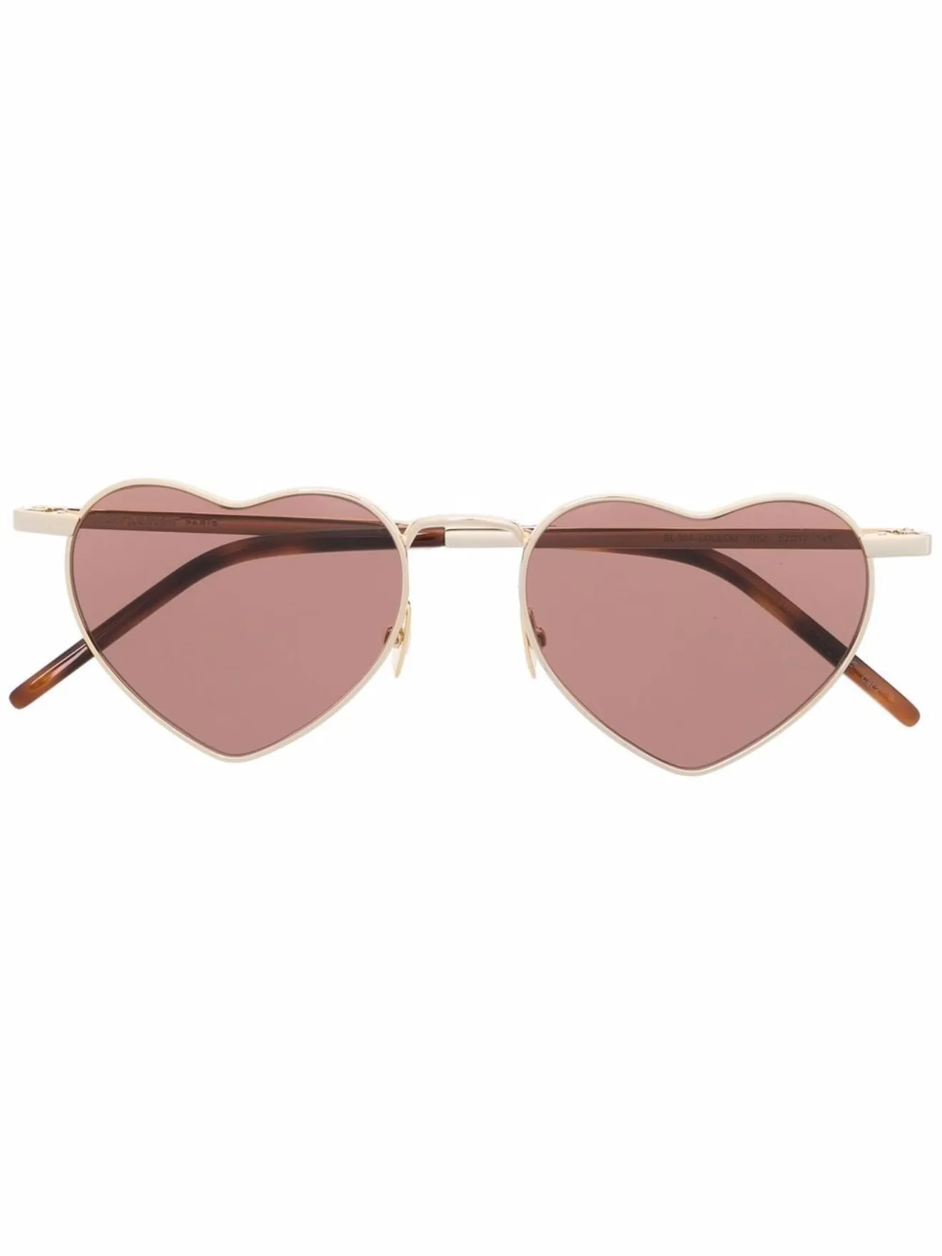 Saint Laurent Eyewear Occhiali da sole a cuore oro | MODES