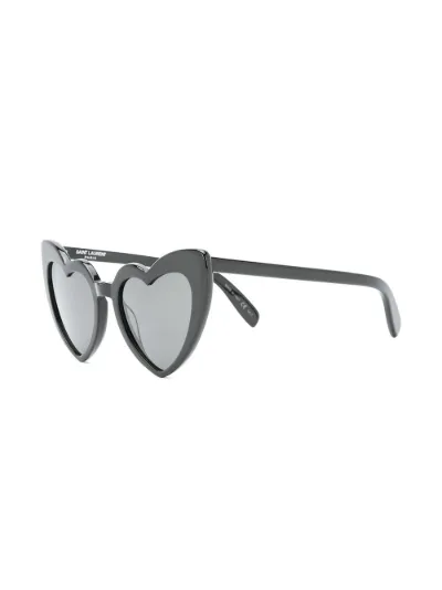Saint Laurent Eyewear Occhiali da sole a forma di cuore nero | MODES