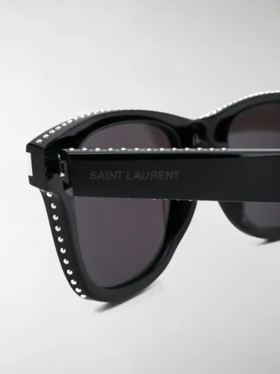 Saint Laurent Eyewear Occhiali da sole con borchie nero | MODES