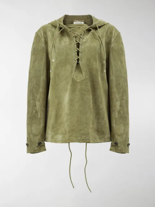 Saint Laurent - Felpa con cappuccio e lacci